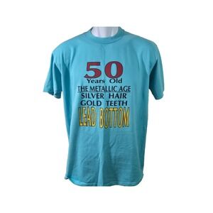 Sunbelt Graphic Tee Shirt Size L‎ Blue 50 Years Old Vintage